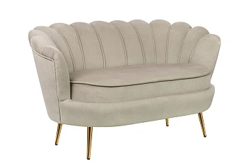 Дизайнерский двухместный диван Pearl Double Taupe в интерьере в Санкт-Петербурге