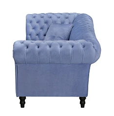 Двухместный диван Lina Blue-B синий в интерьере в Санкт-Петербурге