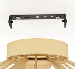 купить 43908 Потолочный светильник CARLTON, 1X60W (E27), ?470, сталь, золотой в Санкт-Петербурге