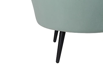 Диван ракушка для гостиниц Pearl Triple Green на черных ножках в интернет-магазине в Санкт-Петербурге