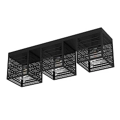 900357 Потолочный светильник PIEDRITAS, 3x40W, E27, L730, B180, H205, сталь, черный в Санкт-Петербурге