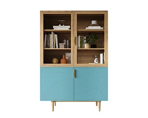 купить красивый Буфет с двумя дверками "Line" LN11/GR1/blue в интернет-магазине в Санкт-Петербурге