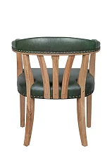 купить стильный Мягкий стул с подлокотниками Tanner Green Leather в интернет-магазине в Санкт-Петербурге