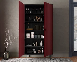 купить стильный Шкаф двухдверный "Emerson" арт EM091/red/L в Санкт-Петербурге