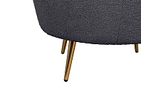 фото Низкое кресло Pearl Black Boucle в интерьере в Санкт-Петербурге