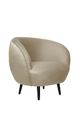 купить Мягкое кресло Small Benee Taupe на черных ножках в интернет-магазине в Санкт-Петербурге