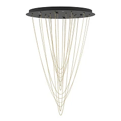 заказать 390354 Люстра диммируемая TREPUCO, 6X5,4W (LED), 3000K, 3060lm, ?580, сталь, черный/сталь, латунь в интернет-магазине в Санкт-Петербурге