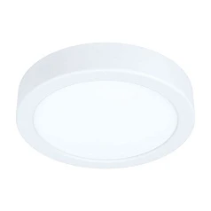99215 Светодиодный накладной светильник FUEVA 5, 10,5W (LED), ?160, H28, 1200lm, 3000K, сталь, белый/п в интерьере в Санкт-Петербурге