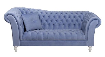 купить стильный Двухместный диван Lina Blue-W синий в интернет-магазине в Санкт-Петербурге