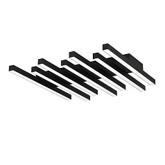 900597 Потолочный светильник PADULARI, LED 25,6W, 3800lm, L535, B470, H50, алюминий, сталь, черный/пластик, белый в Санкт-Петербурге