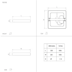 купить красивые 900183 Светодиод Настенно-потолочный светильник FUEVA 5, 17W(LED), 210x210, 2000lm, 3000K, сталь, латунь б в интернет-магазине в Санкт-Петербурге