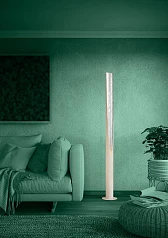 390283 Торшер с ножным выключателем PREBONE 2, 1X5,7W (GU10), 1X540lm, H1800, алюминий, сталь, песочный, серебряный в интерьере в Санкт-Петербурге