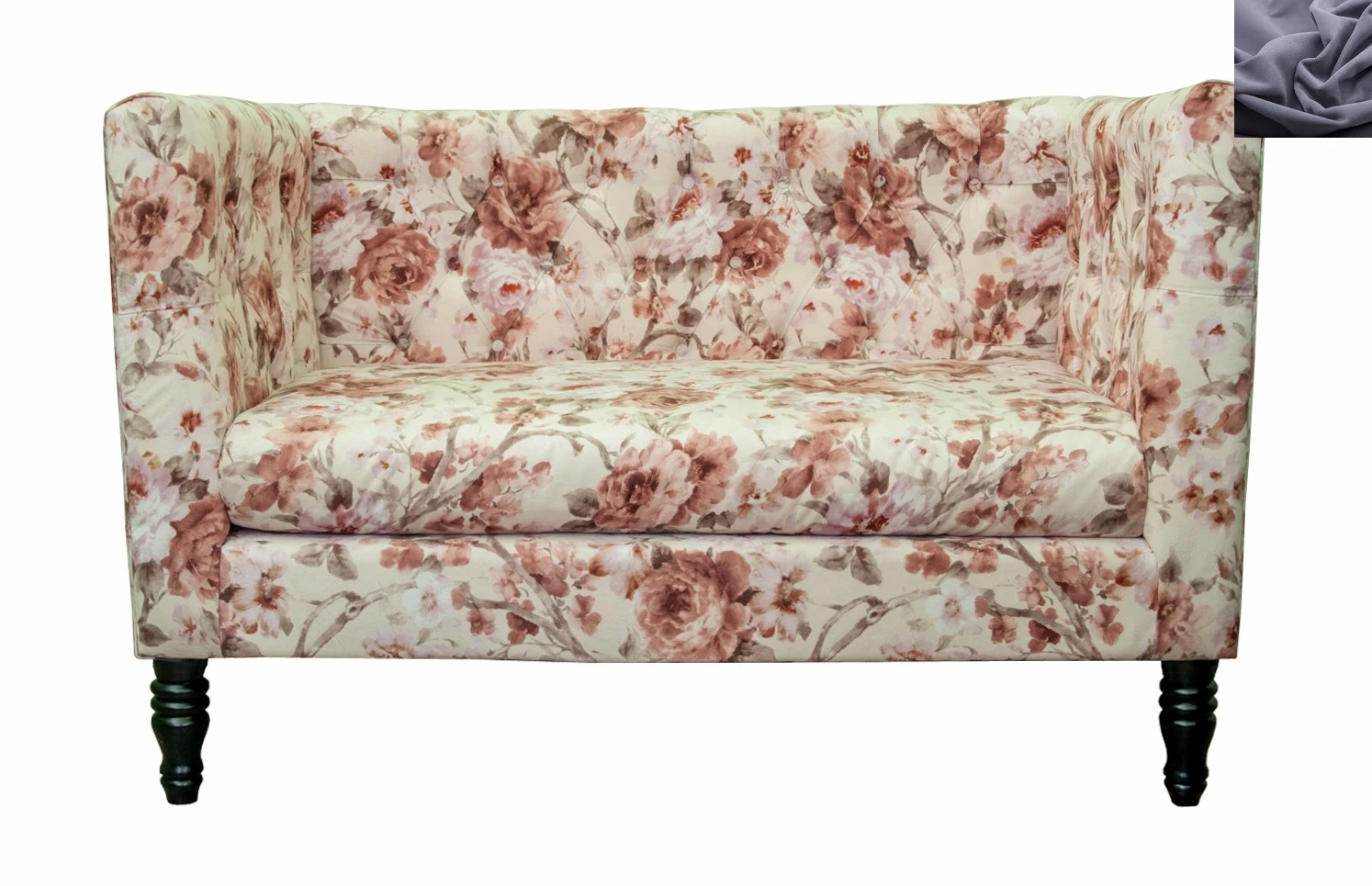 заказать Диван Rose Flower в современном стиле темно серый в Санкт-Петербурге