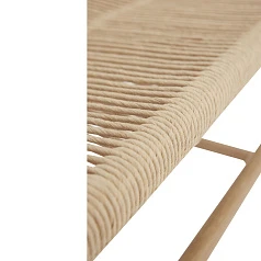 купить красивые СКАМЬЯ HUBSCH, БУМАЖНЫЙ ШНУР, ДУБ FSC, НАТУРАЛЬНЫЙ в интернет-магазине в Санкт-Петербурге