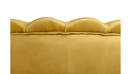 Кресло с пуфом ракушка Pearl Yellow в Санкт-Петербурге