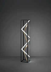 фото 390419 Светод торшер с рег-кой цветовой темп-ры PENELA, 23W(LED) ,2700-6500K, 2300lm, алюминий, сталь, черный, золотой в Санкт-Петербурге