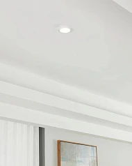 900455 Встраиваемый светильник CAROSSO, 35W (GU10), L93, B93, H25, алюминий, белый, черный в интернет-магазине в Санкт-Петербурге