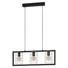 купить 43663 Подвесной потолочный светильник (люстра) JUBILY, 3Х40W, E27, L770, B145, H1100, сталь/цинк, че в интернет-магазине в Санкт-Петербурге