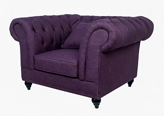 Низкое кресло Dasen Purple в интерьере в Санкт-Петербурге