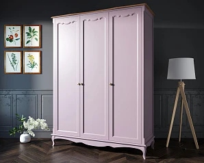 купить красивый Шкаф Leontina Lavanda для одежды трехстворчатый арт ST9327/3L в Санкт-Петербурге