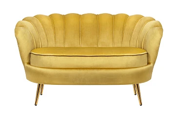 купить Дизайнерский двухместный диван Pearl Double Yellow в интернет-магазине в Санкт-Петербурге