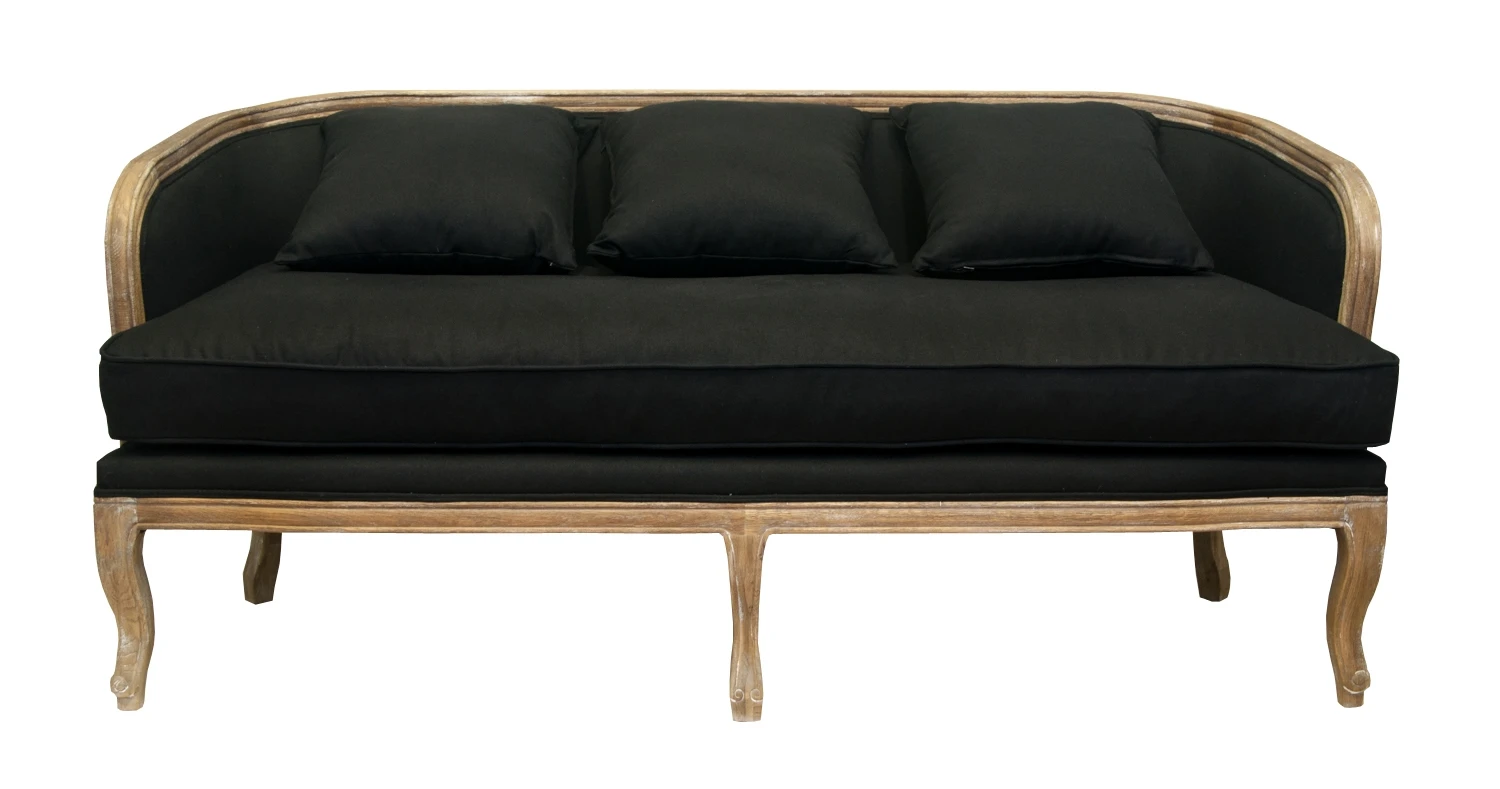 красивый Диван ретро Nora черный в интернет-магазине в Санкт-Петербурге