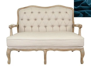 купить Прямой диван модерн Yareli синий в интернет-магазине в Санкт-Петербурге