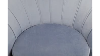 купить Низкое кресло ракушка Pearl Sky на черных ножках в Санкт-Петербурге