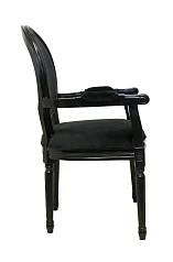 Мягкий стул с подлокотниками Diella Black Velvet на заказ в Санкт-Петербурге