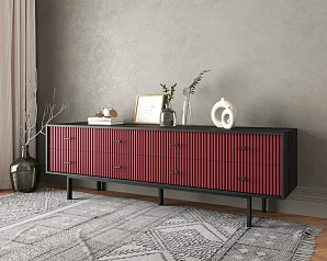 Комод с восемью ящиками "Emerson" арт EM03/red/L на заказ в интернет-магазине в Санкт-Петербурге