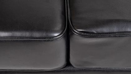 заказать Кожаный диван лофт Karo V2 черный в интернет-магазине в Санкт-Петербурге