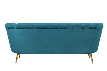Диван ракушка для гостиниц Pearl Triple Marine Velvet в Санкт-Петербурге