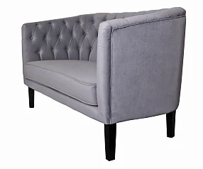 Прямой двухместный диван Harry серый в интерьере в Санкт-Петербурге