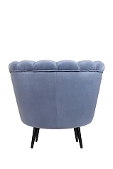 Низкое кресло ракушка Pearl Sky на черных ножках в Санкт-Петербурге