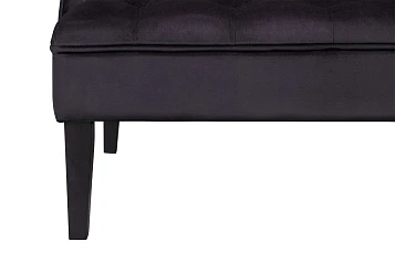 Прямой двухместный американский диван Sommet черный на заказ в интернет-магазине в Санкт-Петербурге