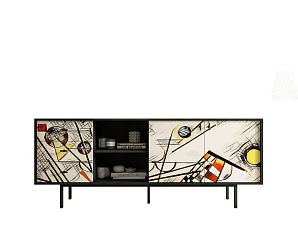 заказать Комод с дверками и нишей "Emerson" by Kandinsky арт EM15/Print_01 в Санкт-Петербурге