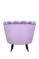 заказать Низкое кресло ракушка Pearl Purple на черных ножках в Санкт-Петербурге