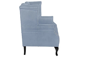 фото Кожаный дизайнерский диван Royal Sofa Grey в интерьере в Санкт-Петербурге