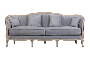 стильный Прямой диван Darcy 3 серый на заказ в Санкт-Петербурге