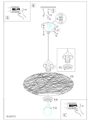 93373 Подвесной потолочный светильник (люстра) CAMPILO в Санкт-Петербурге
