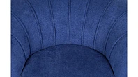 купить Низкое кресло ракушка Pearl синий на черных ножках в Санкт-Петербурге