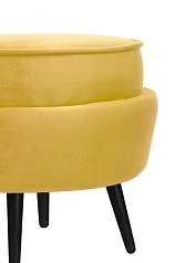 Пуф Pearl Adorn Yellow на черных ножках в Санкт-Петербурге