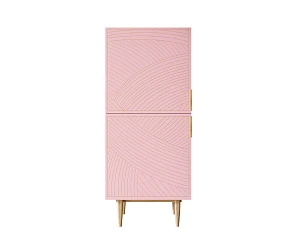 фото Вертикальный комод с двумя дверками "Line" LN05/GR1/pink в интерьере в Санкт-Петербурге