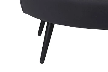купить Дизайнерский диван Pearl Double Black на черных ножках в Санкт-Петербурге