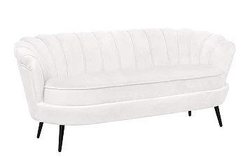 Диван ракушка Pearl Triple Beige на черных ножках в интернет-магазине в Санкт-Петербурге