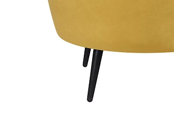 купить Дизайнерский диван Pearl Triple Yellow на черных ножках в Санкт-Петербурге