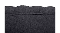 купить Низкое кресло ракушка Pearl Black Boucle на черных ножках в Санкт-Петербурге