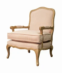 Мягкое полукресло с подлокотниками Nitro Beige Velvet на заказ в Санкт-Петербурге