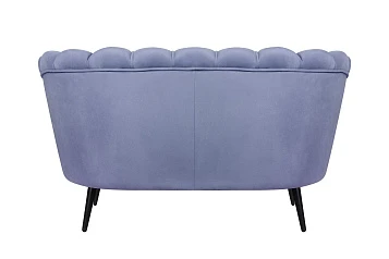 Диван ракушка Pearl Double Blue на черных ножках в интернет-магазине в Санкт-Петербурге