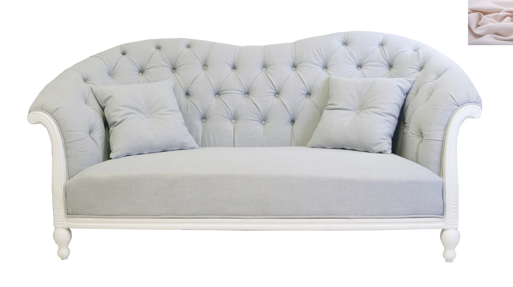 стильный Французский диван Velina розовый на заказ в Санкт-Петербурге